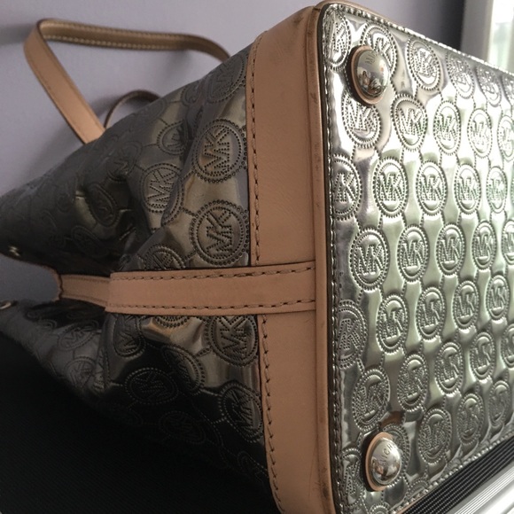 Michael kors tote bags silver and sand - Picture 6 of 12
